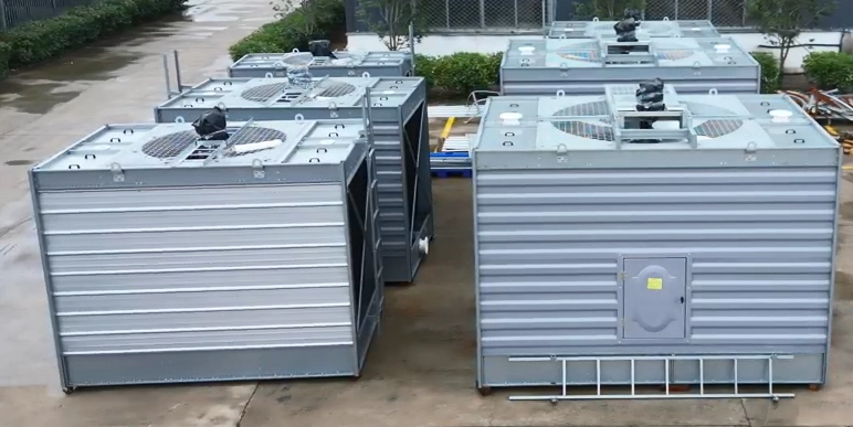 Tekin cooling ‘s LNT series low noise countercurrent square tower