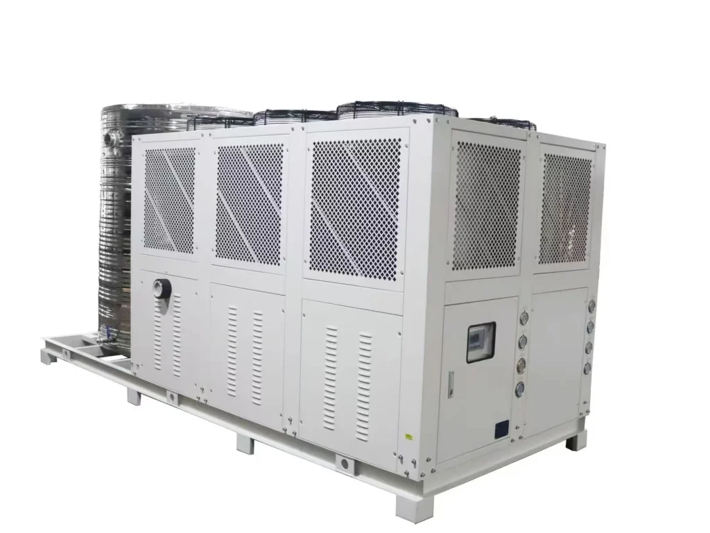 Air Cooled Chiller Screw Type 260HP Refrigeration Equipment Industrial Air Cooled Water Chiller 100Ton Chiller Price