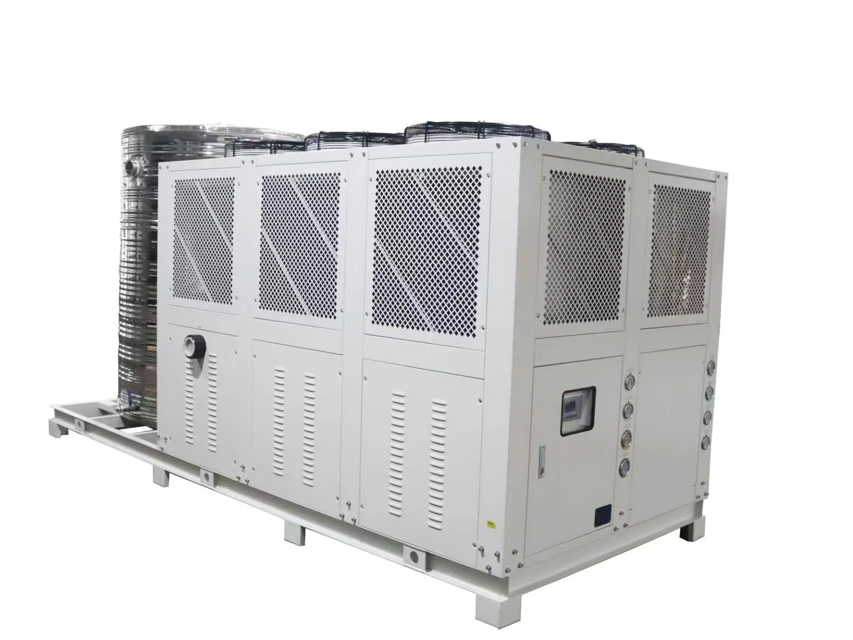 Air Cooled Chiller Screw Type 260HP Refrigeration Equipment Industrial Air Cooled Water Chiller 100Ton Chiller Price