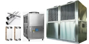 Air Cooled Chiller Stainless Steel Case Unit 20HP Heat Exchange Water Chiller Device with Water Cooling Tank