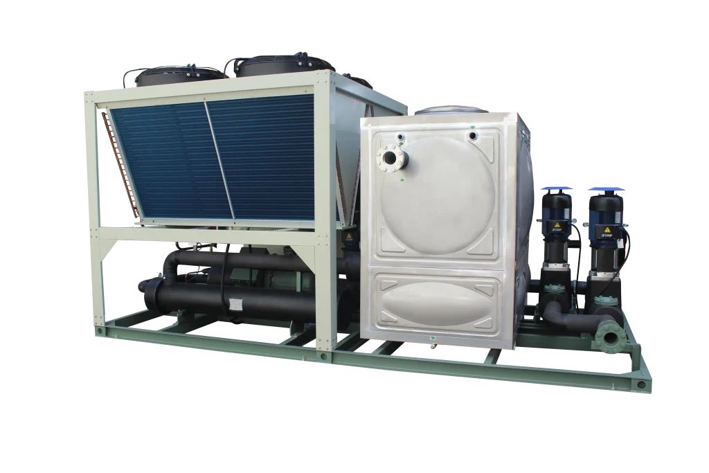 40HP Water Cooled Screw Chiller Industrial Process Chillers For Printing And BOPP Film Lamination Line