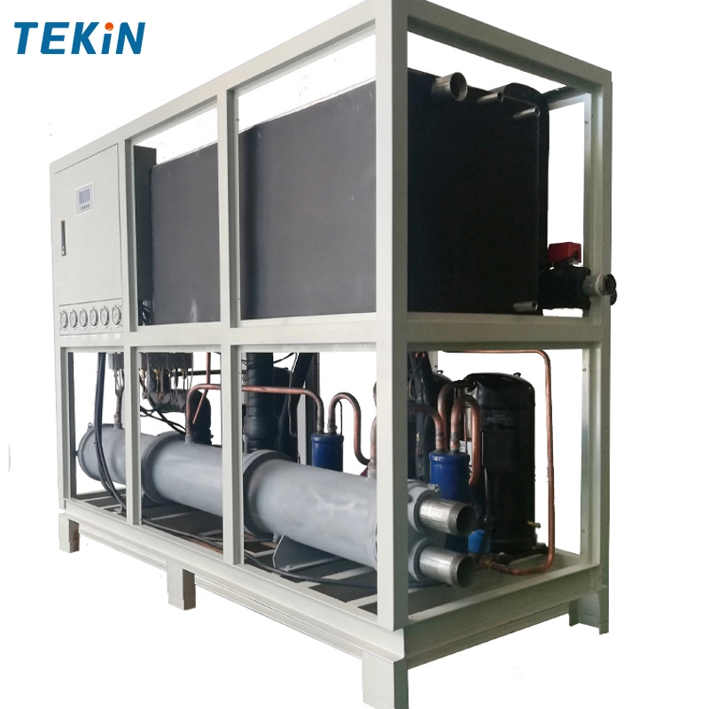Industrial 40HP 30HP 25HP 20HP 15HP 10HP 5HP water Cooled chiller System For Mold Injection Machine Water Cooled Chiller 40HP With Water Tank Coil