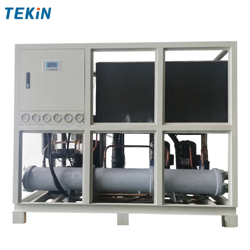 Industrial 40HP 30HP 25HP 20HP 15HP 10HP 5HP water Cooled chiller System For Mold Injection Machine Water Cooled Chiller 40HP With Water Tank Coil