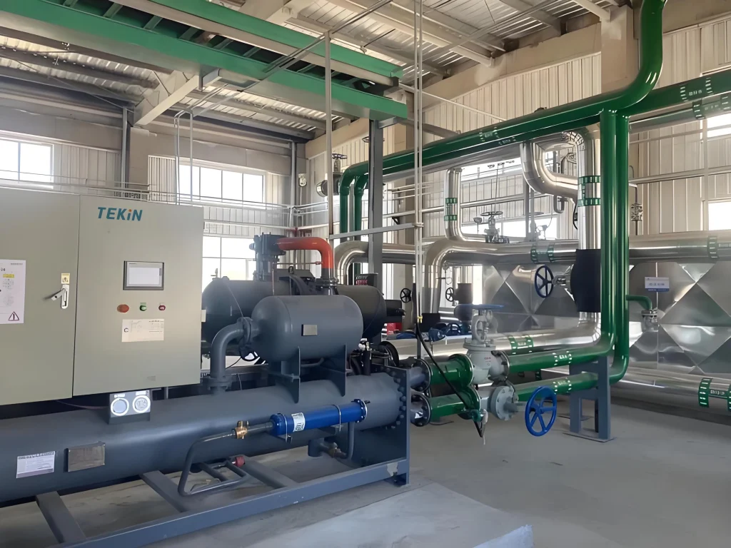 Water Cooled Screw Chillers，industrial chiller,water chiller unit, water cooler, tekincooling chiller, tekin chiller,chemicalchiller #Factorychiller #chillermanufacturer #wastewatertreatment #textileindustrialchiller